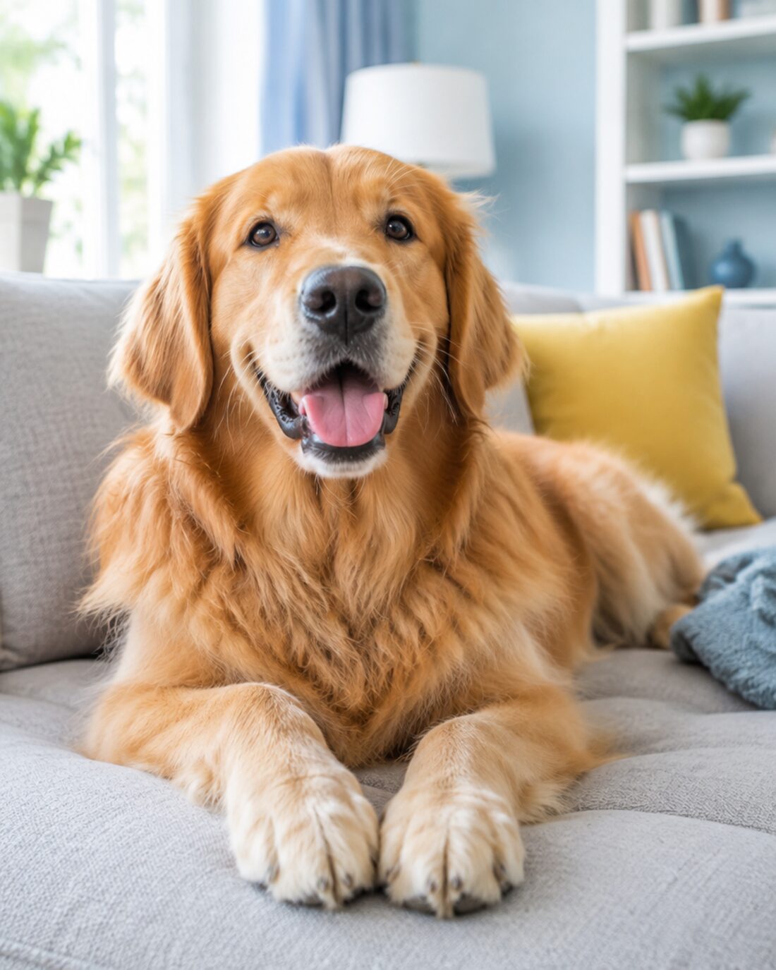 Clean paws, calm dog